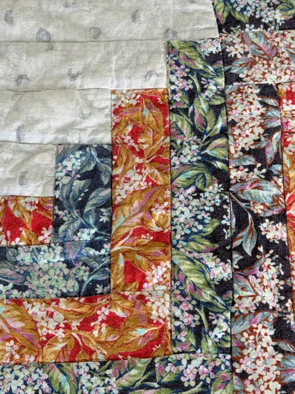 Early 90's Russian Handmade Quilt and Pillows